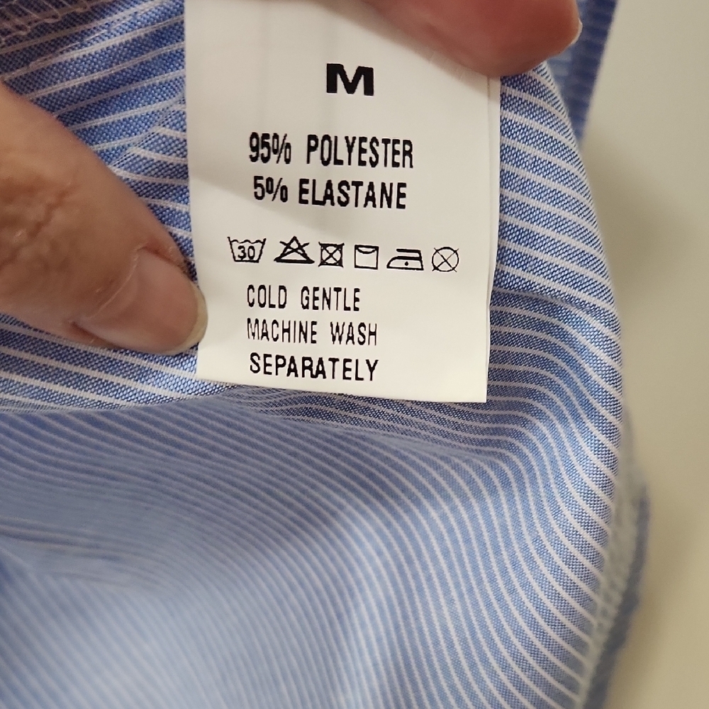 NWOT - Blue Striped Women's Maternity Top - Medium - Picture 3 of 7